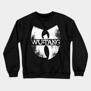 Distressed Wu Tang Logo Black white colors Crewneck Sweatshirt